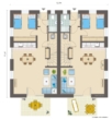 Erdgeschoss - Neubau-Doppelhaus in Sackgassenlage von Uttum!